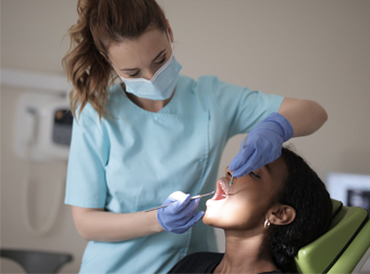 Tooth Extraction Image Patient in Chair
